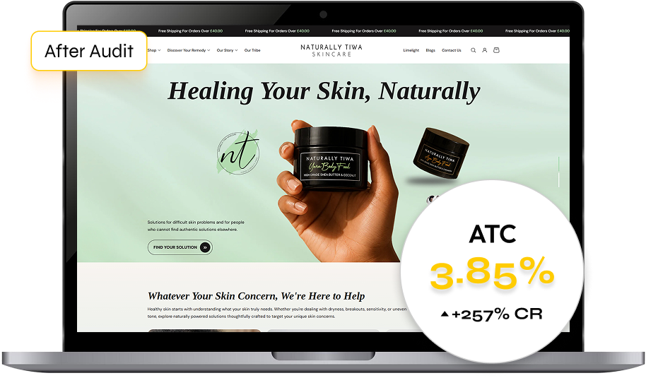 Weballures Shopify Conversion After Audit